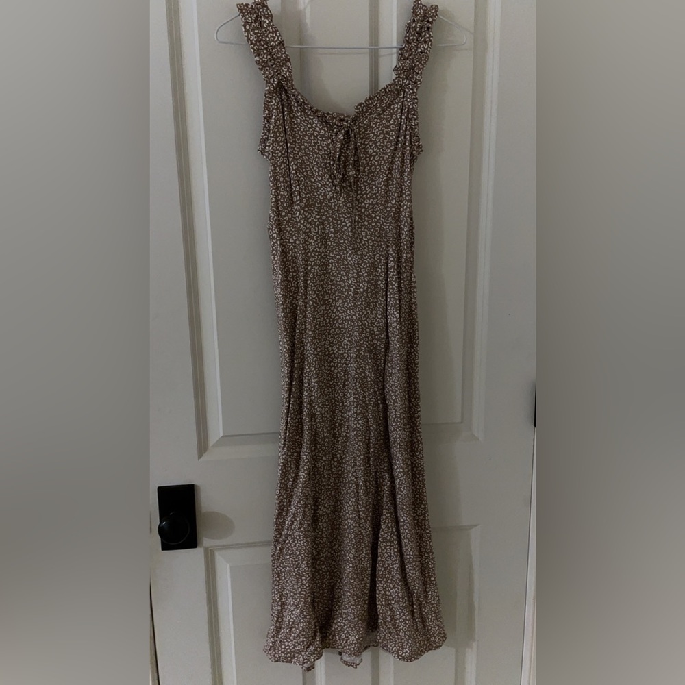 Cheetah Print Midi Dress
